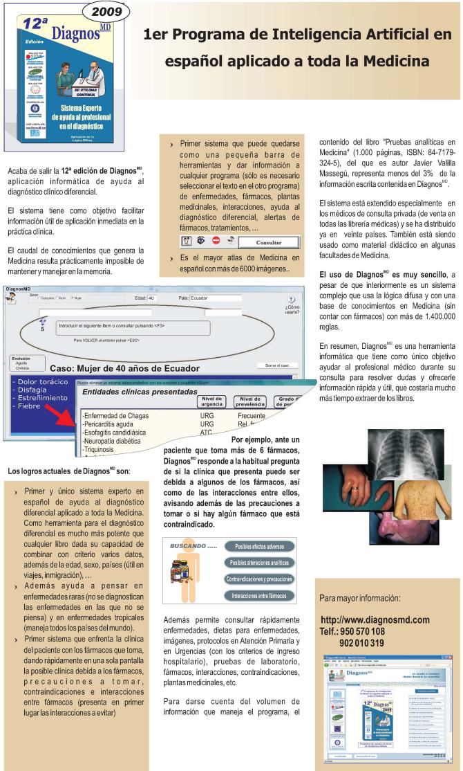 Art�culo sobre DiagnosMD aparecido en el n�mero 9 de la revista de la OMC de marzo de 2009