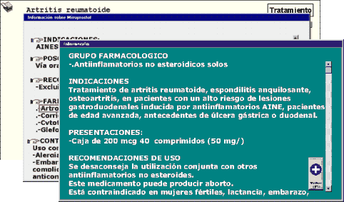 Informe del comercial: presentaci�n, posolog�a, etc...