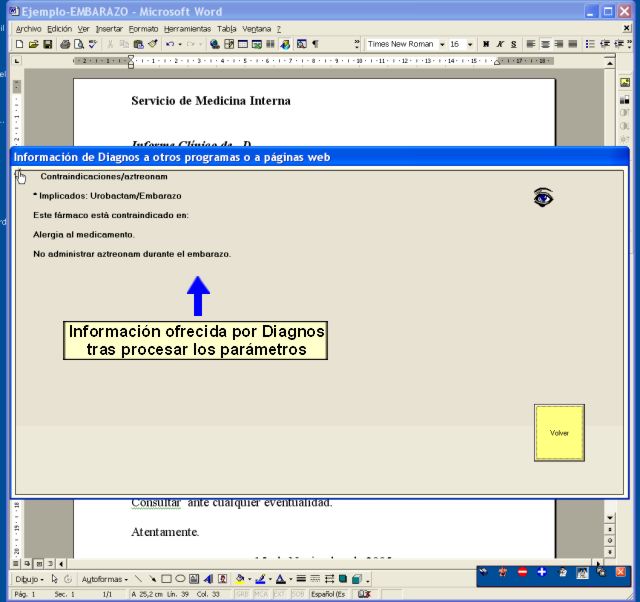 Resultado mostrado por Diagnos