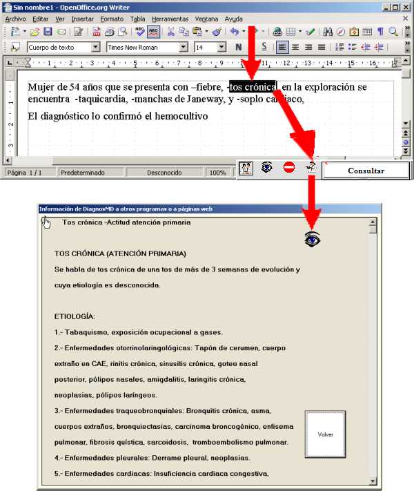 Selecci�n en navegador